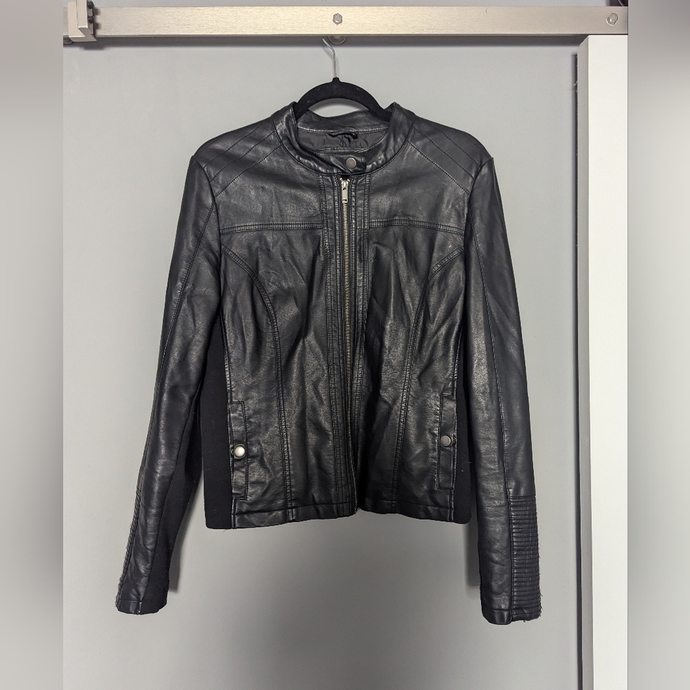 Maurice's faux leather jacket women's size XL 21x32x23